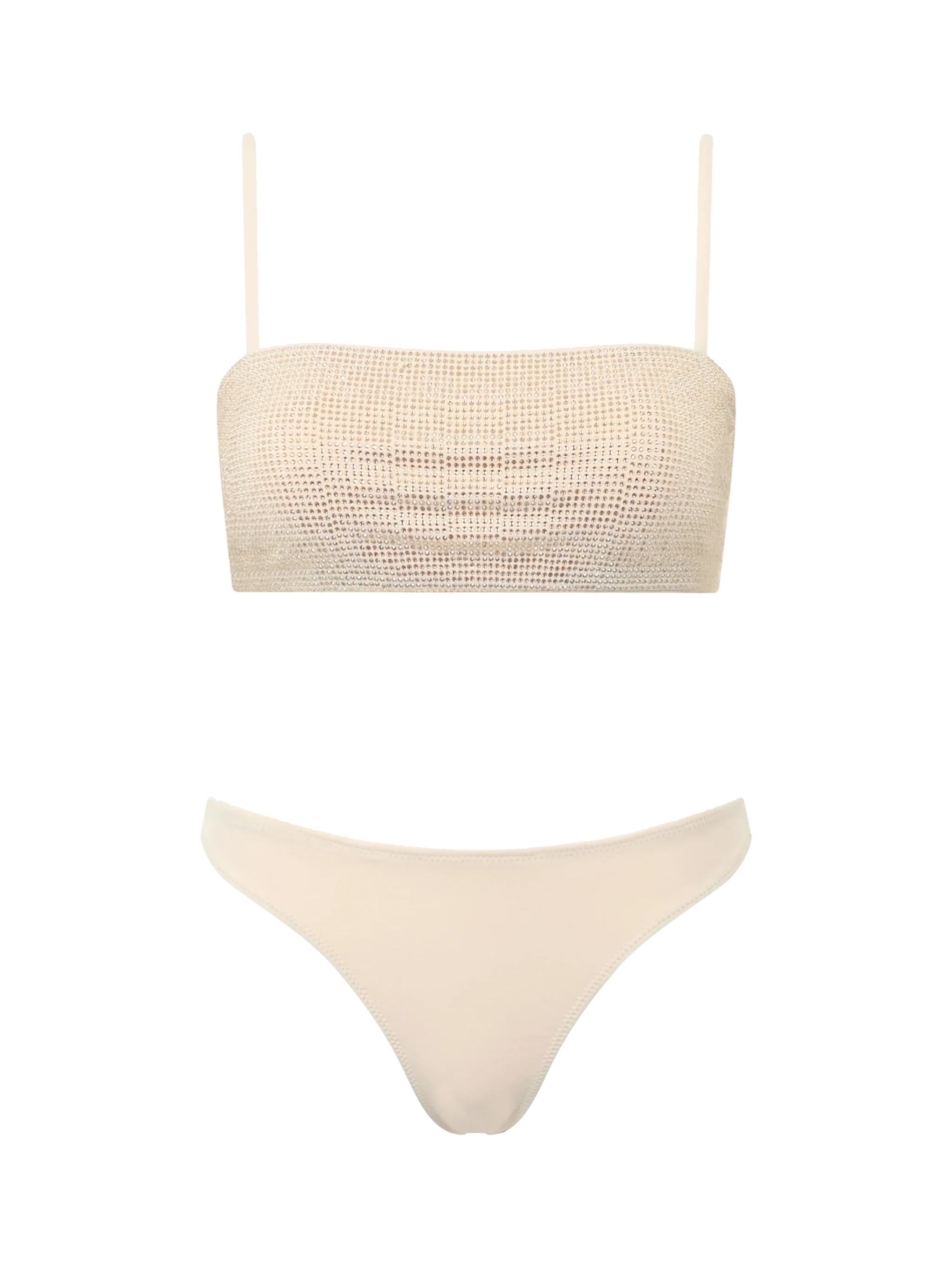 Athena Naomi bikini voor dames met beige ceintuur en strass-steentjes