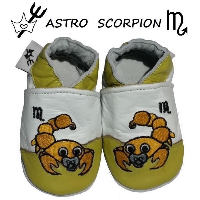 CHAUSSONS CUIR ASTRO BEBE 6-12 MOIS