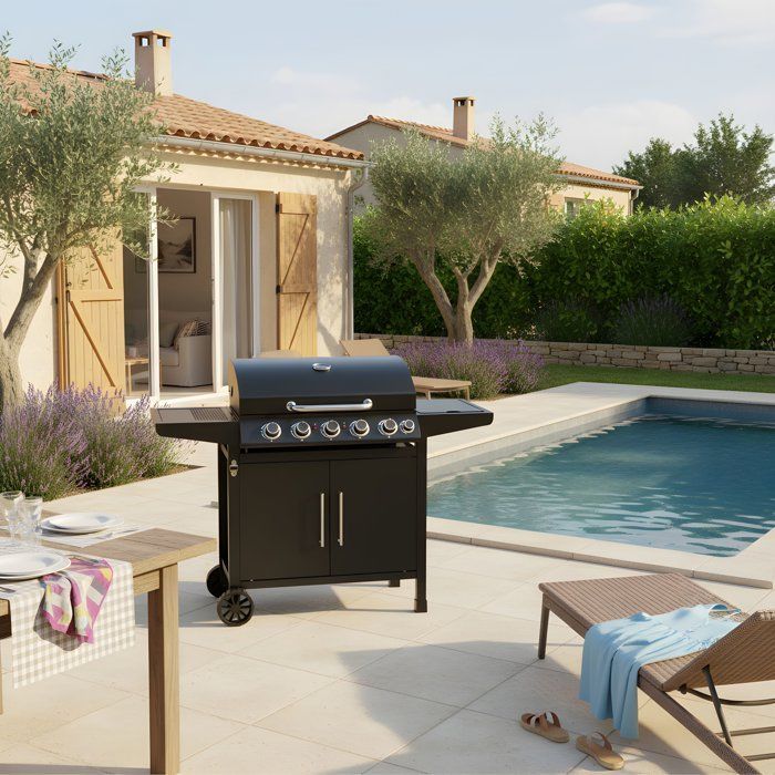 Gas barbecue - Cookingbox - Paarl - 5 burners - Cooking surface: 70 x 42 cm - Steel cooking grate