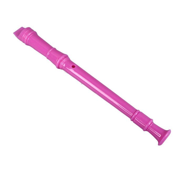 Mxzzand Flûte à bec soprano Instrument enregistreur Soprano, flûte triple descendante à 8 trous, ABS musique clarinette Rose Rouge