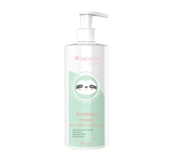 Nacomi Baby Emollient Cream emulsja natłuszczająca i nawilżająca dla dzieci z AZS 250 ml