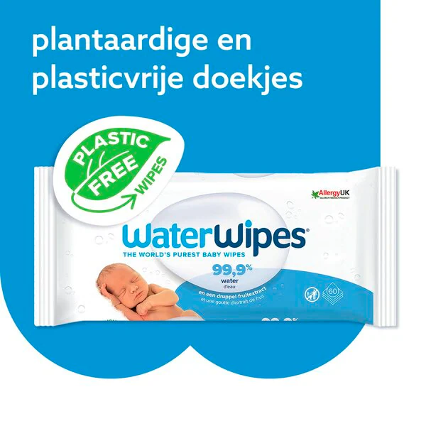 Șervețele umede WaterWipes pentru bebeluși<br>12 x 60 buc