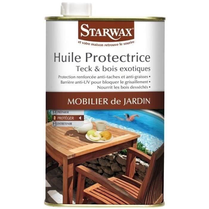 Skyddsolja för trädgårdsmöbler - teak och exotiskt trä - 1 L