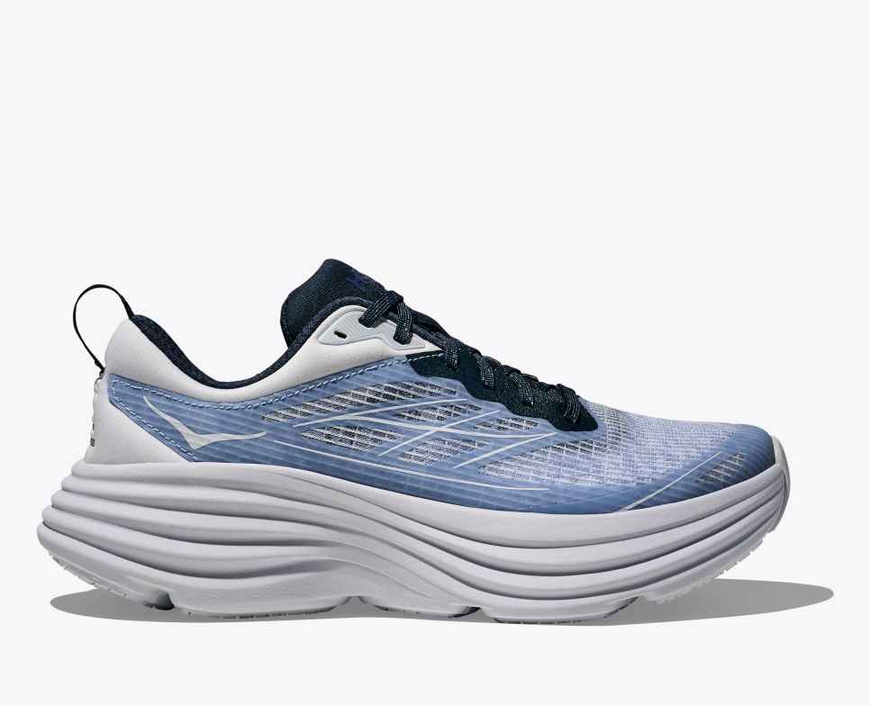 HOKA Stealth/Tech Bondi 8 Glace de mer en cage / Agate raisin