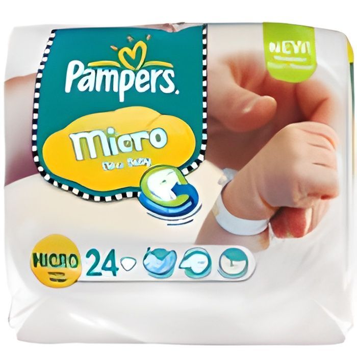 Pampers New Baby 24 bleer i mikrostørrelse (1-2,5 kg)