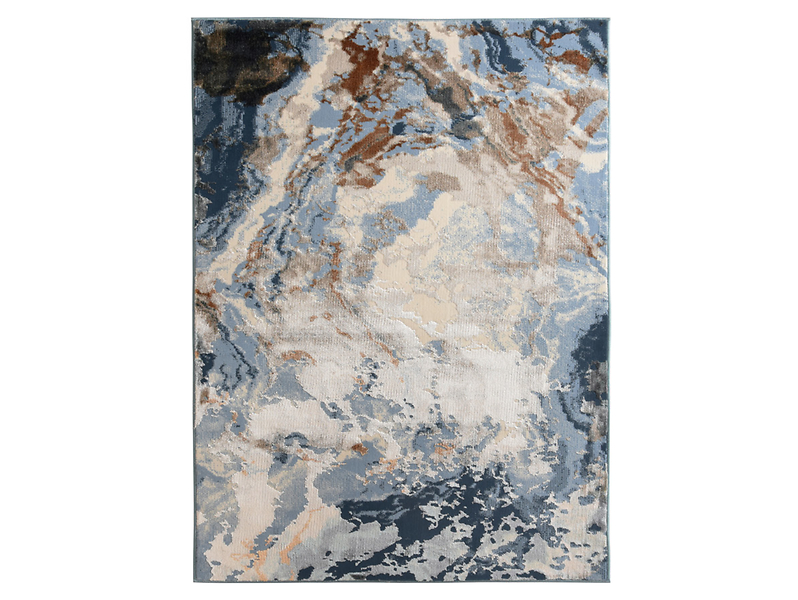 Dywan Ella 80x150 cm niebiesko-beżowy