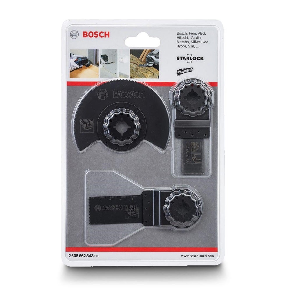 BOSCH monitoimiteräsarja puulattioille - STARLOCK - 3 osaa 2608662343