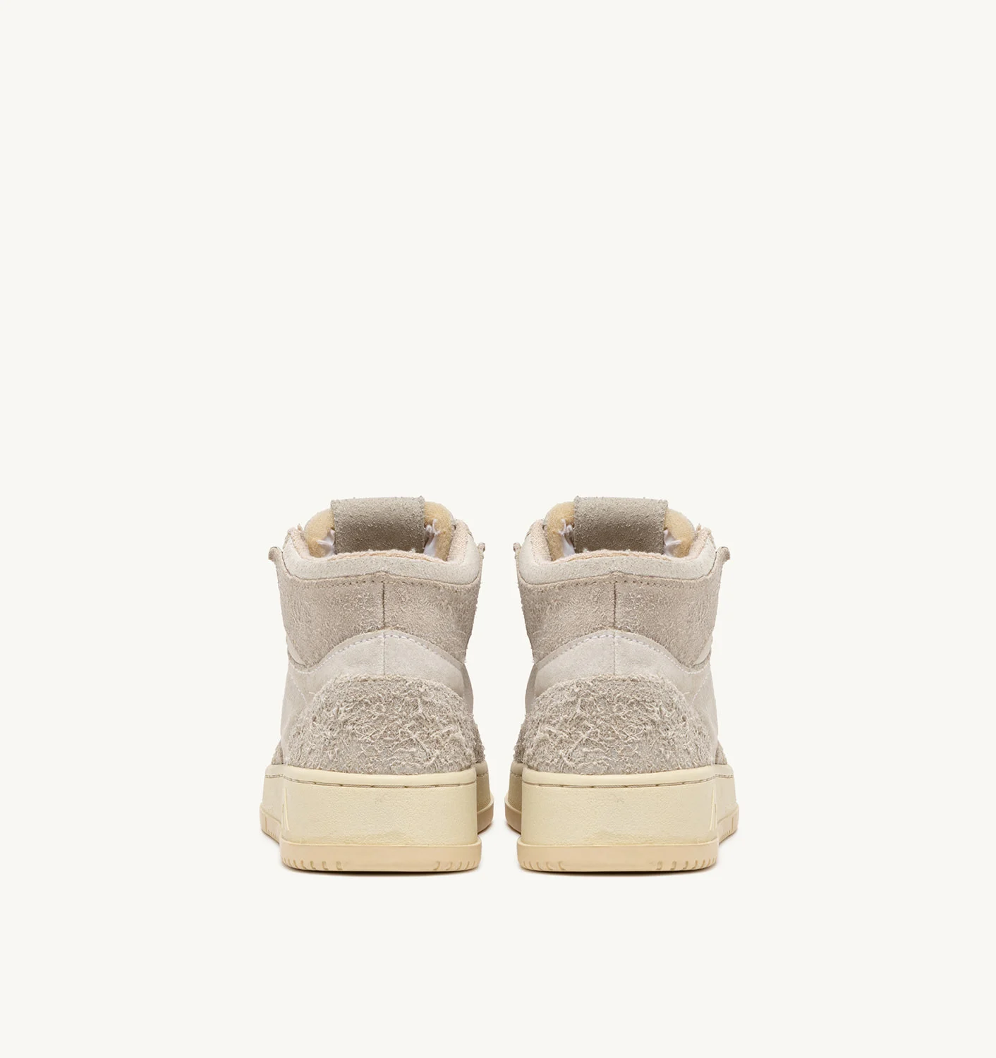 Adidași Medalist Mid din piele întoarsă, culoare ecru
