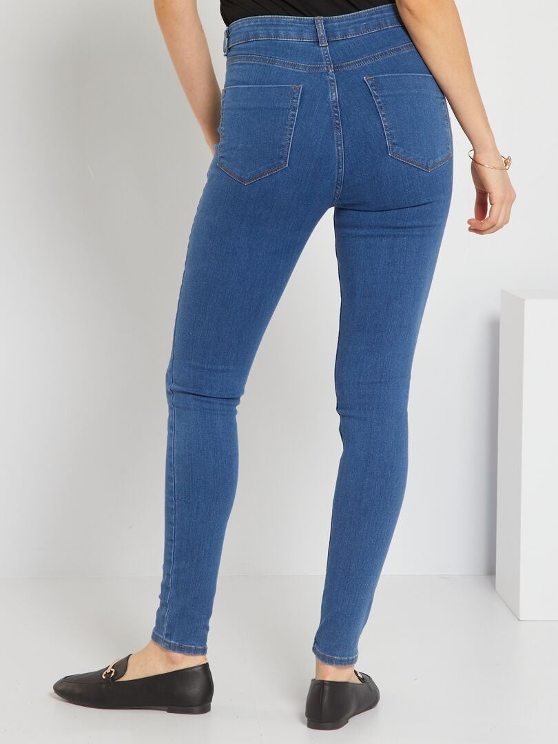 Pantalones vaqueros ajustados con efecto moldeador - AZUL
