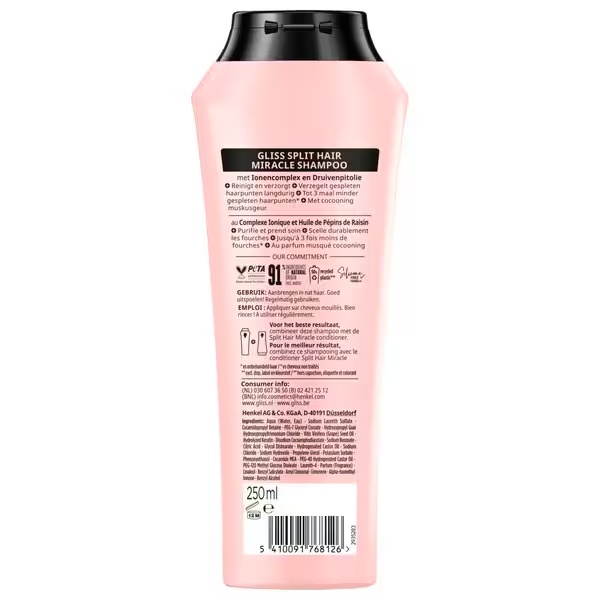 Gliss Split Hair Miracle Sealing шампон<br>250ml