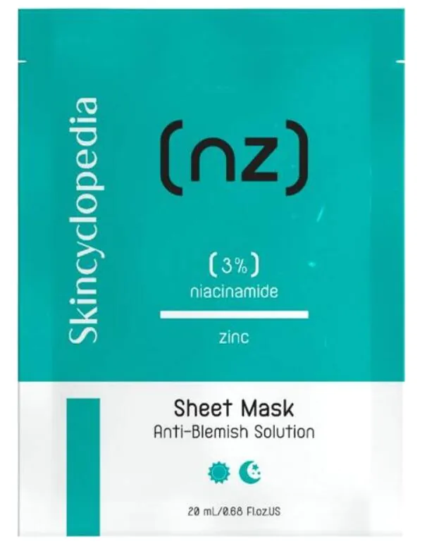 Skincyclopedia Maska w płachcie Niacynamid 3% Cynk