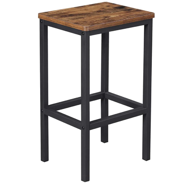 Hoker ciemny brąz taboret do kuchni barowy nowoczesny BEGRYF 40x30x65
