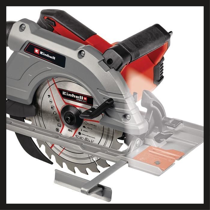 Einhell Scie circulaire 190mm TE-CS 190/1 ( 1500 W, 5 500 tours par minute) Livré avec lame aux carbures de tungstène