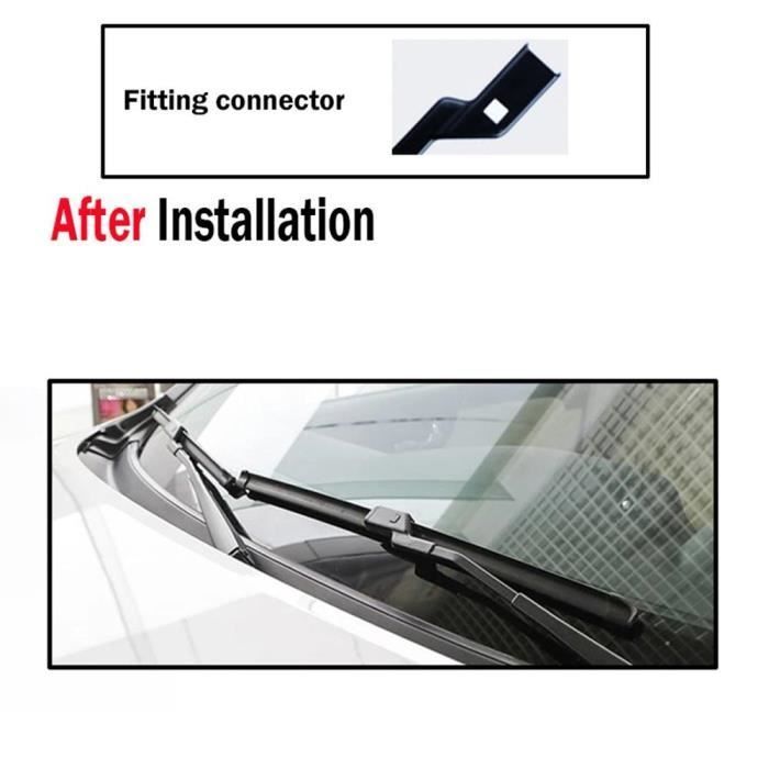 Juego de 3 limpiaparabrisas delanteros y traseros para Peugeot 308 T9 Hatchback 2014-2020