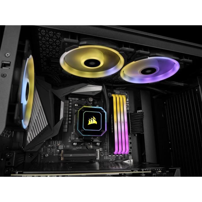 RAM Memory - CORSAIR - Vengeance RGB RS - DDR4 - 16GB 2x8GB DIMM - 3200 MHz - 1.35V - Black (CMG16GX4M2E3200C16)