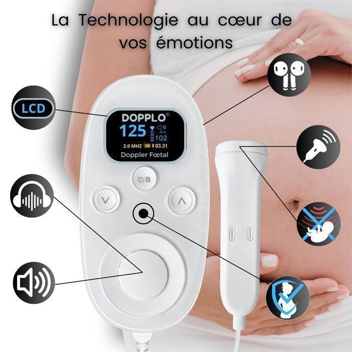 Babyphone sonore intelligent haute sensibilité – Assistant d’écoute domestique avec écran HD