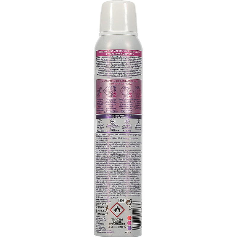 Shampoo secco Batiste 200 ml, volume celeste Batiste