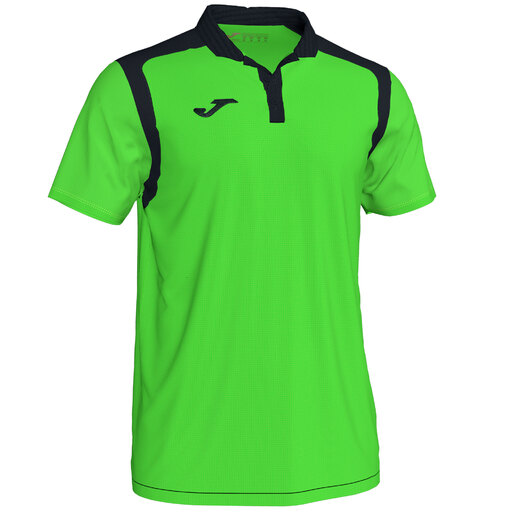 Polo Manga Corta Joma Championship V Green Fluor Negro