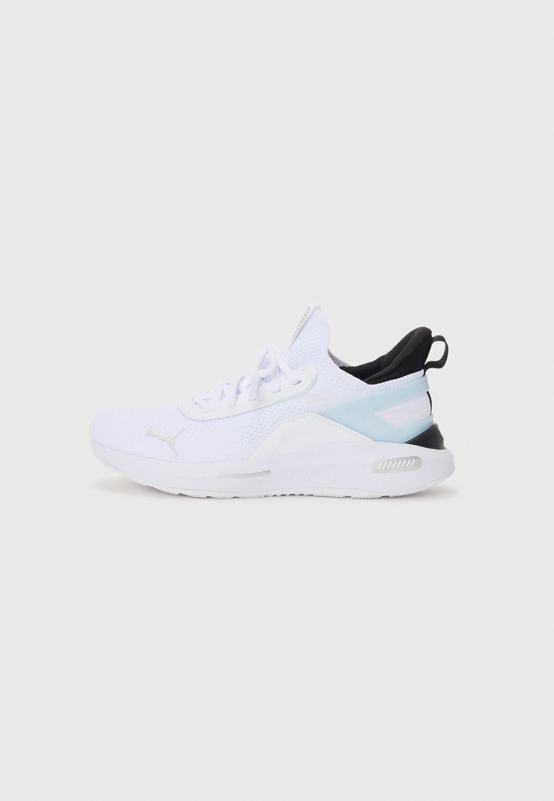 Puma SOFTRIDE ENZO 5 UNISEX - Trainingsschoen - wit/zilverkleurig/zwart