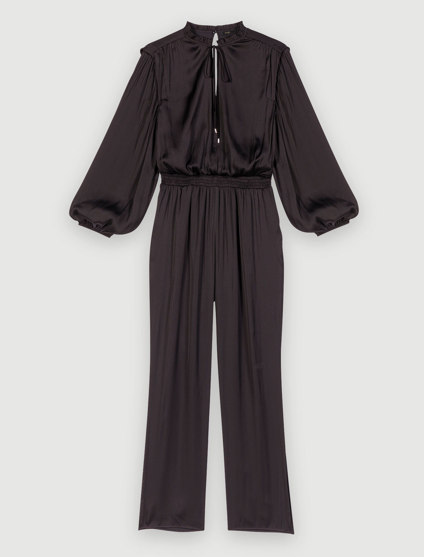 Zwarte aansluitende jumpsuit - Zwart