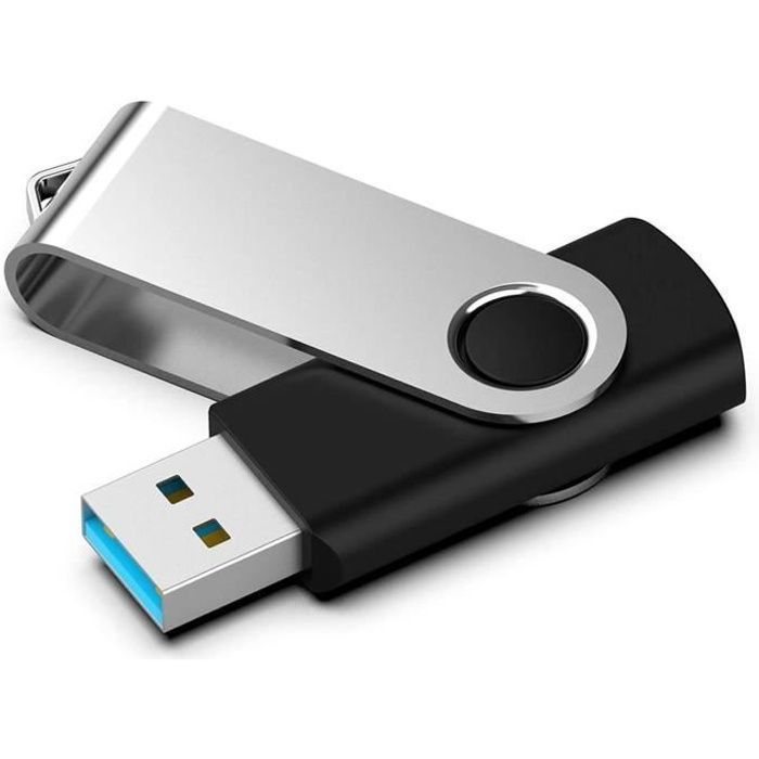 Clé USB 64 Go Kootion - USB 3.0 - Noir - Rapide - LED Portable