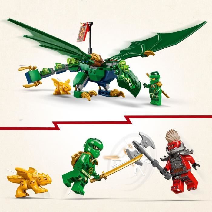 LEGO NINJAGO 71829 Le dragon vert de la forêt de Lloyd - Jeu de construction dès 6 ans