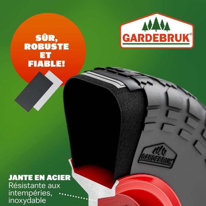 GARDEBRUK® Diable pliable chargement max. 200 kg pneumatiques chariot de transport diable déménagement chariot pliant manutention