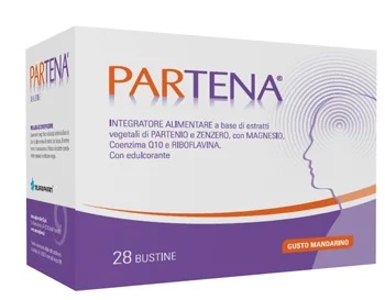 Partena voedingssupplement, 28 zakjes met zoetstof.