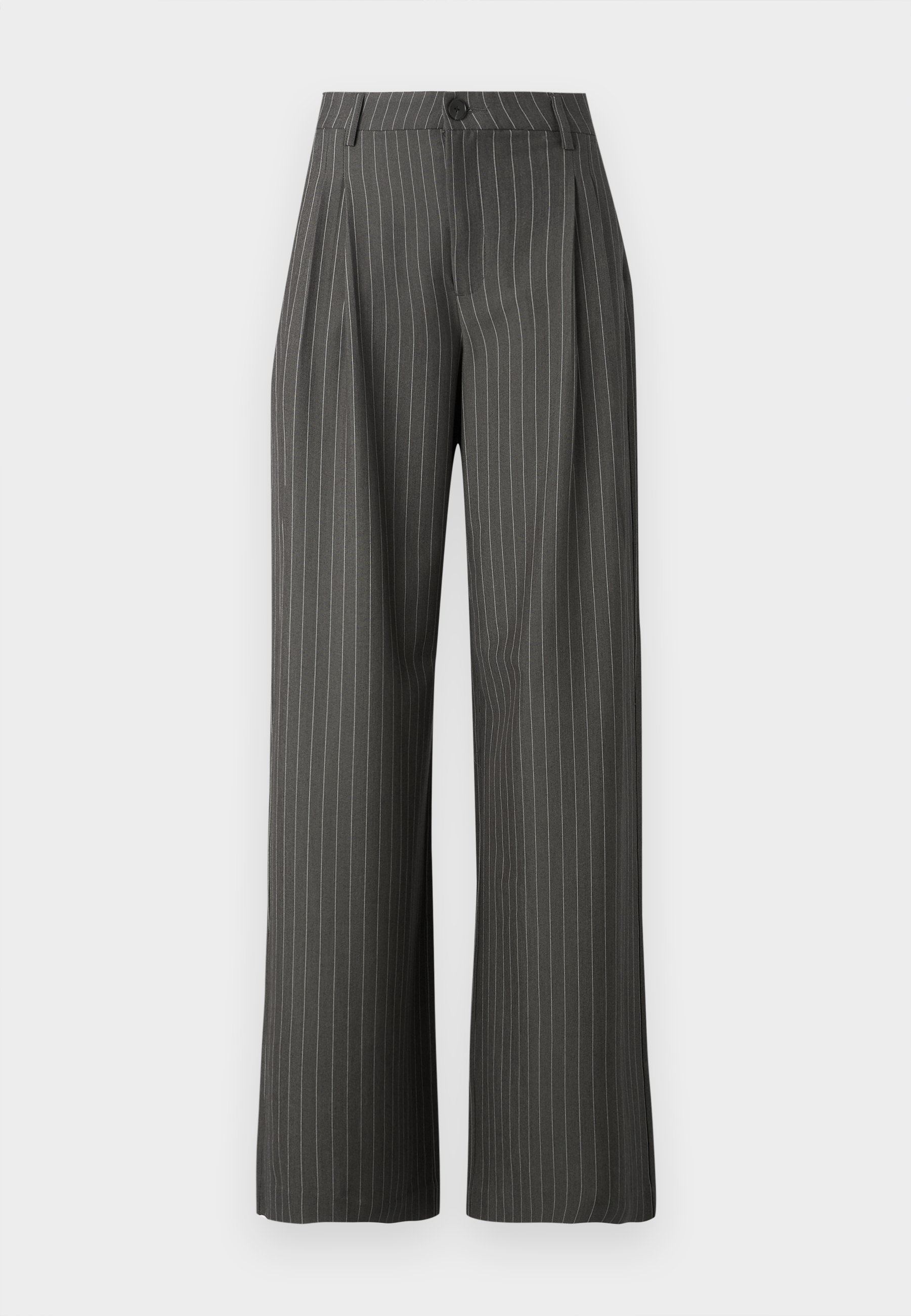 JDY JDYGRACE RIVER WIDE PANT - Broek - donkergrijs/cloud dancer
