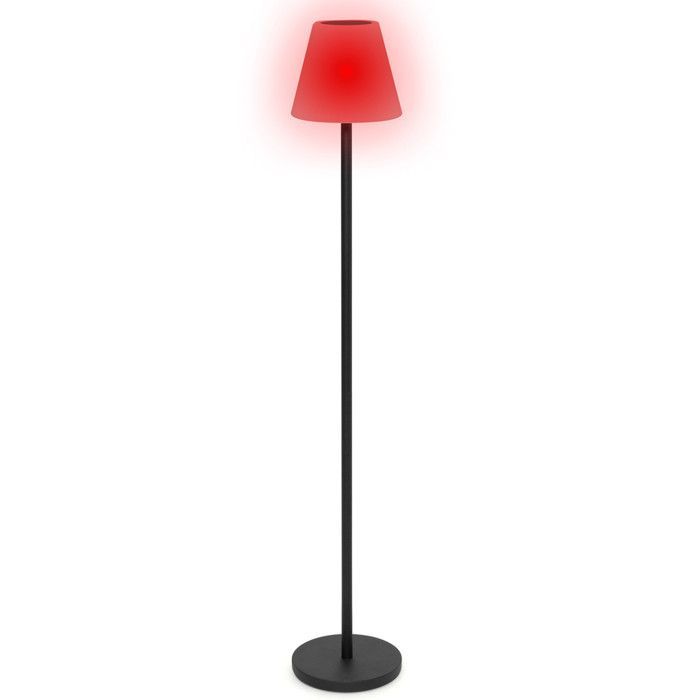 Farola solar exterior IDMARKET con LED multicolores
