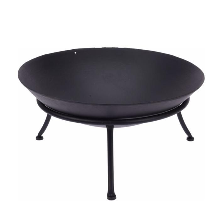 Brasero de metal negro D57 sobre patas