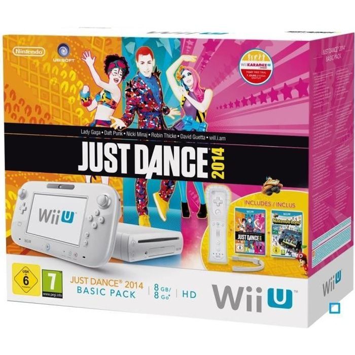 Paquete básico de Wii U Just Dance 2014+ Nintendo Land