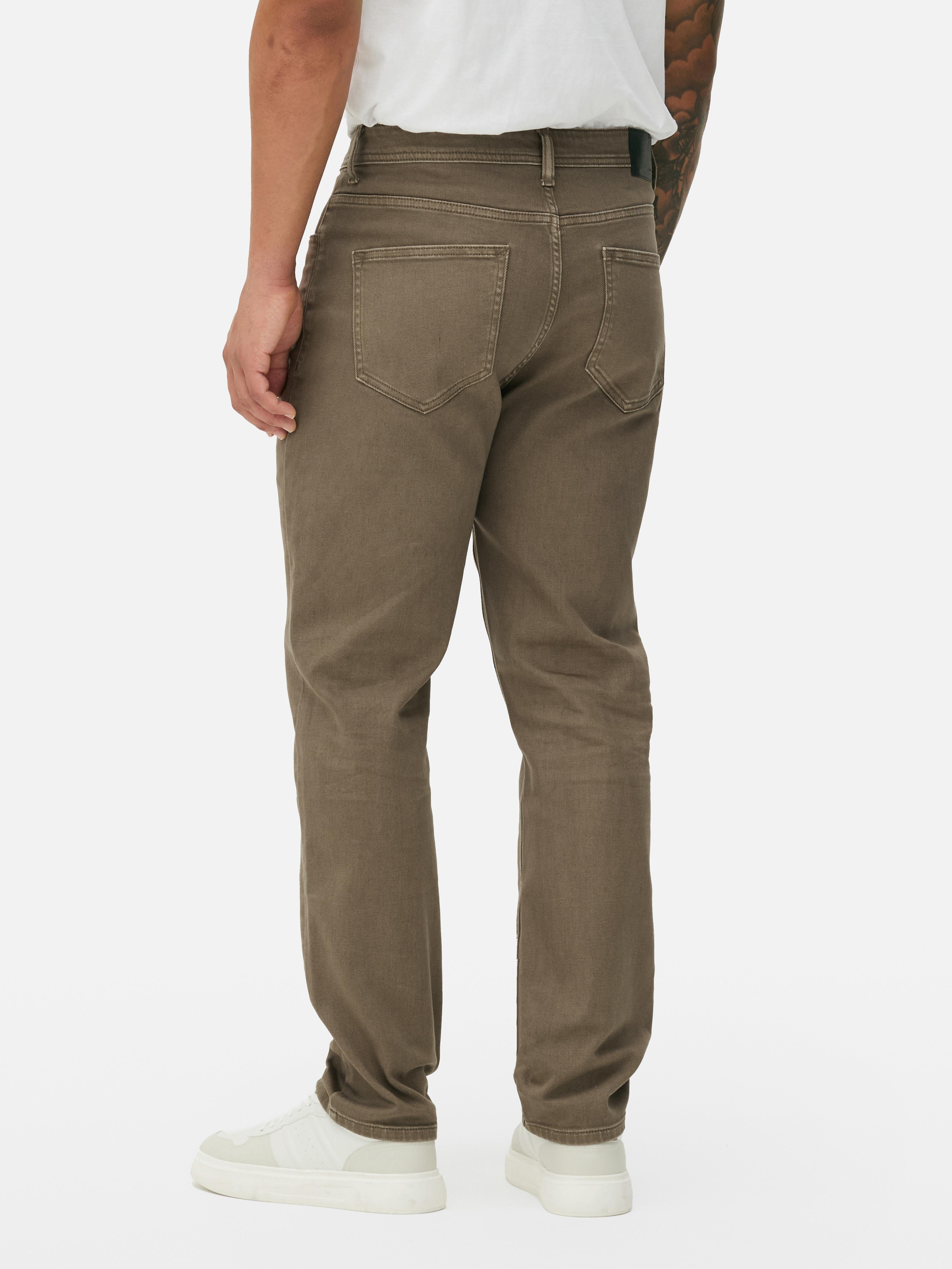 Blugi drepți Blugi casual drepți cu cinci buzunare