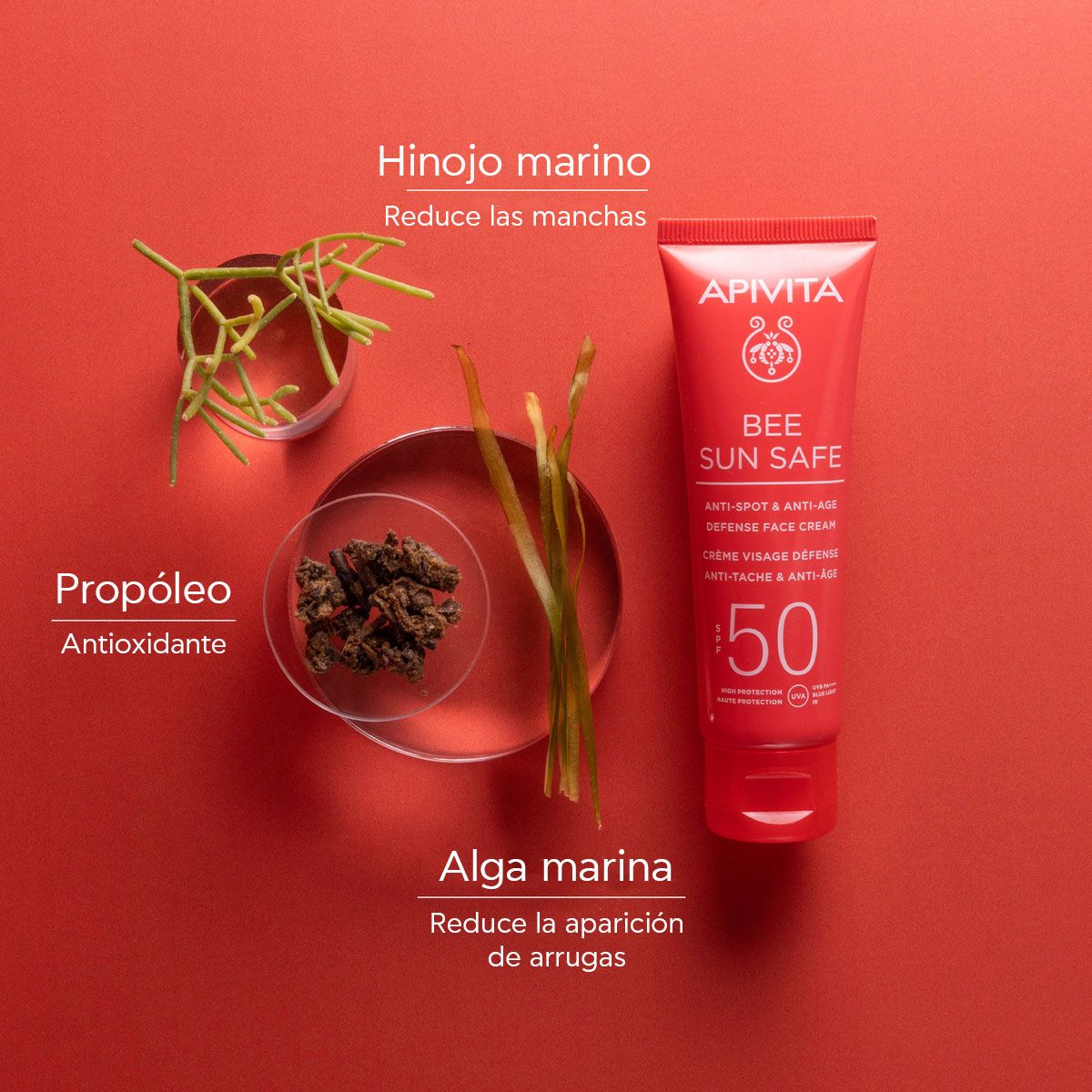 Bee Sun Safe krém proti starnutiu a tmavým škvrnám SPF50 Proti vráskam a starnutiu