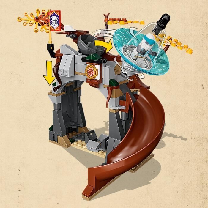LEGO® 71764 Ninjago Ninja Training Center, Spinning Top Toy for Kids with Zane & Jay Minifigures