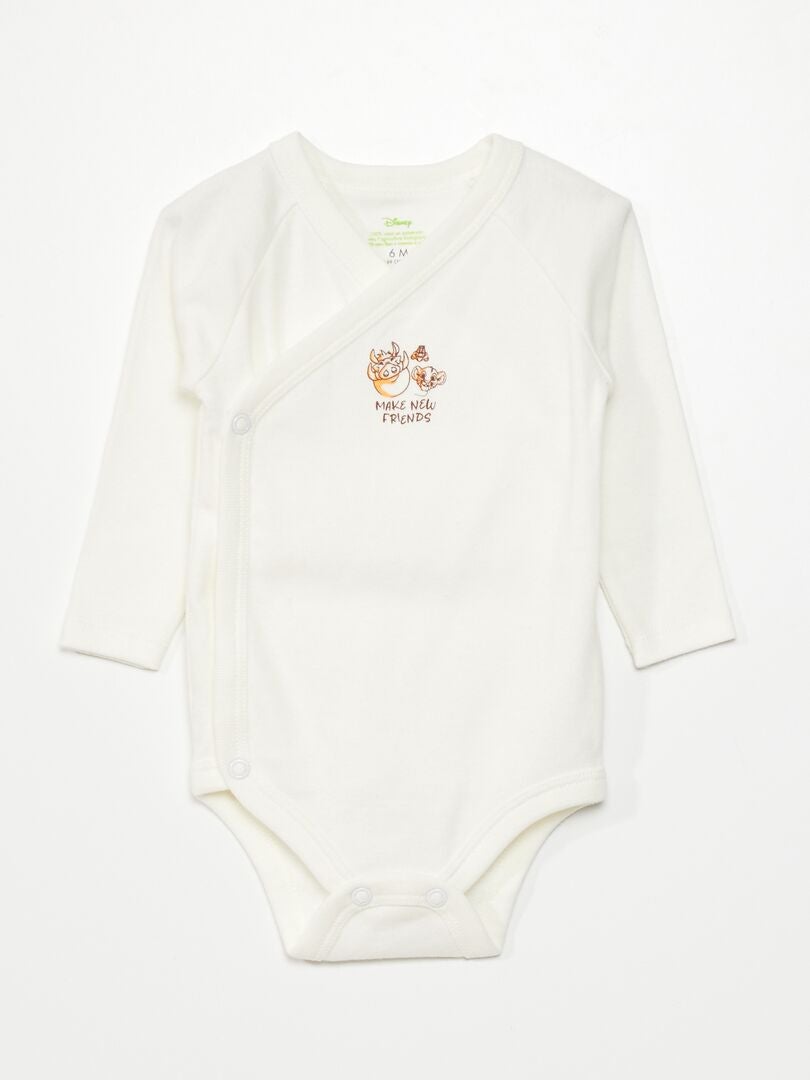 Conjunto de 3 peças da Disney: body, leggings e chapéu - Simba