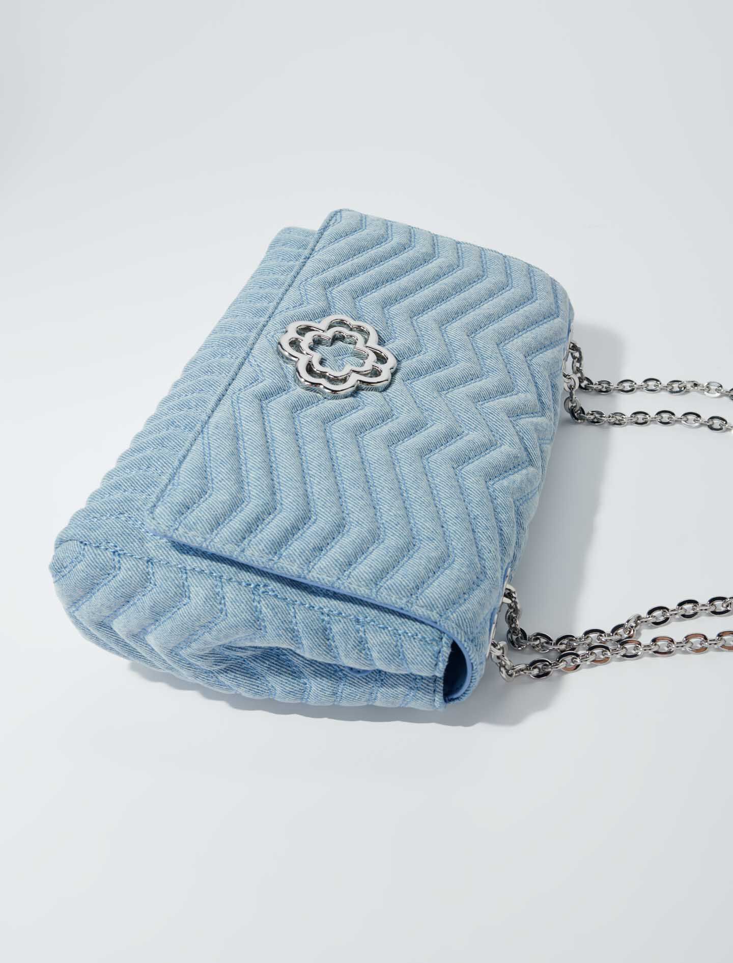 Cloverbloom farkkulaukku - Denim Blue
