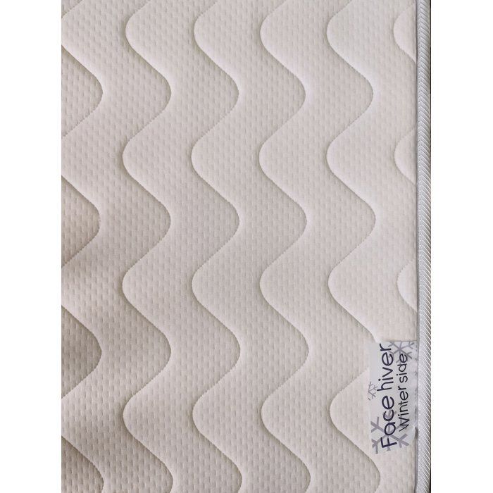Materasso TINEO a temperatura controllata 60x120x10cm - Materasso per neonati - Climatizzato - 1 lato estivo - 1 lato invernale - Non trattato - Prodotto in Francia