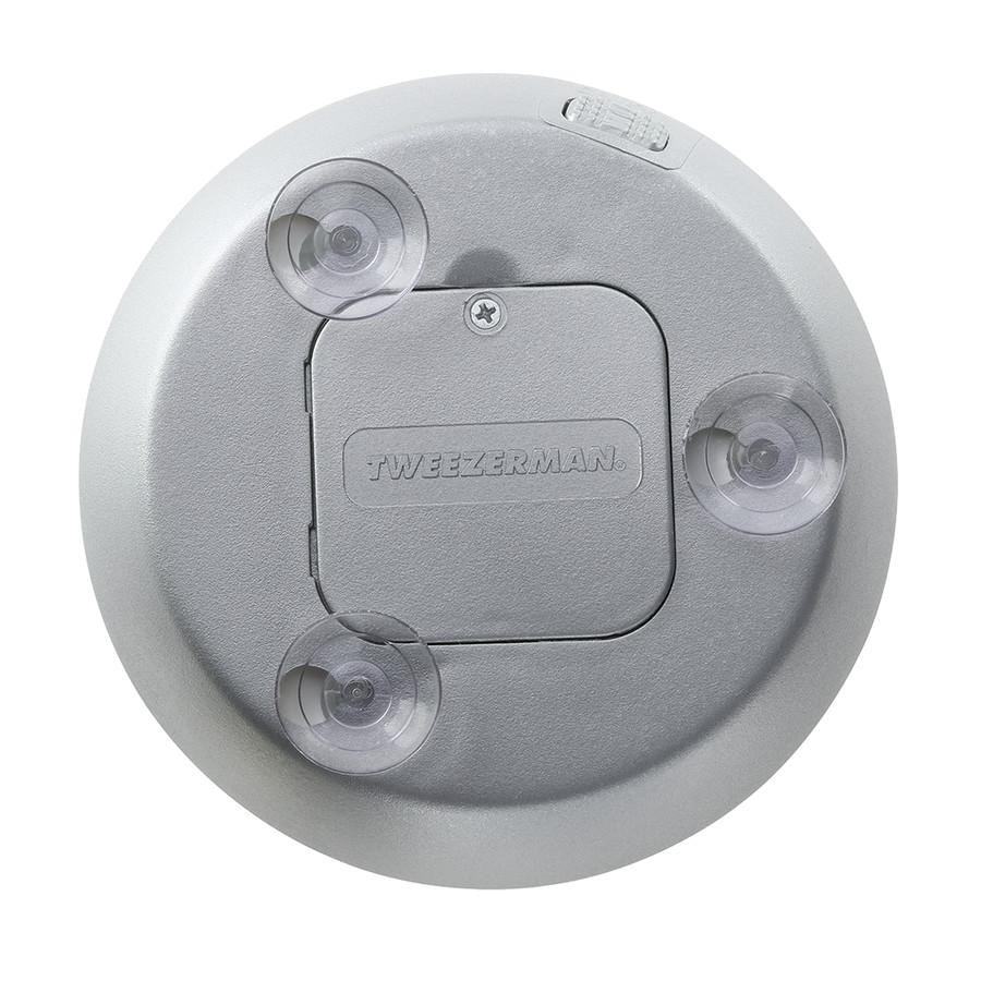 „Tweezerman“ LED mini makiažo veidrodėlis – 15 kartų didinimas – 1 vnt.