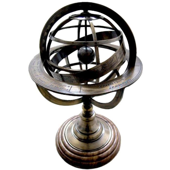 Globo - Decorazione - Giallo - Adulto - Unisex - Ottone e Legno - Interno - 10 anni