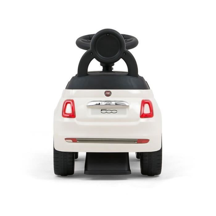 Milly Mally Fiat 500 Blue Baby Ride-On Toy - Early Learning Toy for Balance and Coordination - 12-36 Months