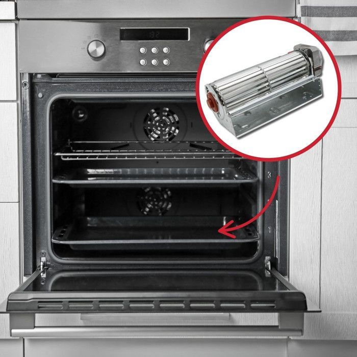 Ventilateur tangentiel 1 vitesse Four, cuisinière 74X2402 SAUTER, DE DIETRICH, BRANDT, ARISTON HOTPOINT, FAGOR, SCHOLTES, ARTHUR MAR