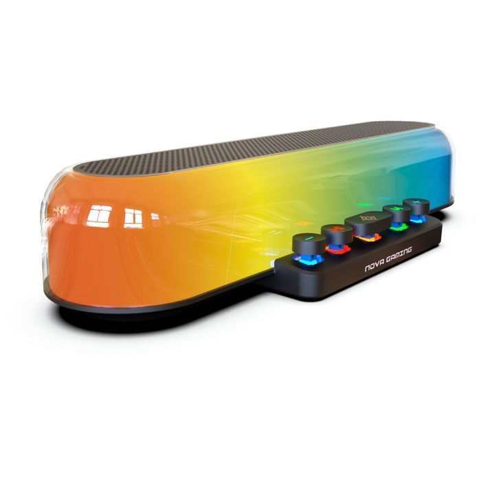 Barre de son gaming - NOVA GAMING - Ursae - LED RGB - Noir