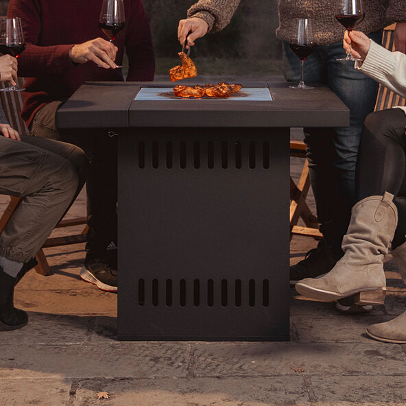 Mesa de fogo ambiente Cube (carvão)