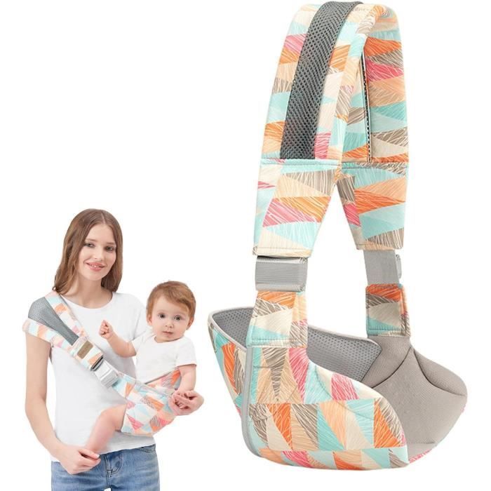 Portabebés, fular portabebés para niños pequeños - Asiento ergonómico para la cadera del bebé - Portabebés ergonómico de un solo hombro