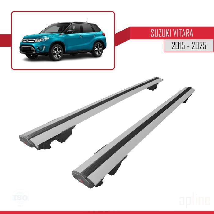 Roof Bars - Suzuki - Vitara 2015-2025 - Aluminum - 2 Bars - Gray