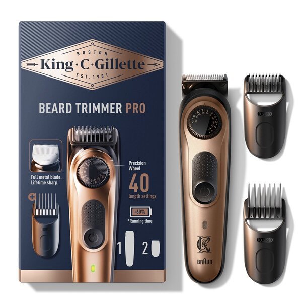 King C. Gillette Pro trimer za bradu<br>Uključuje 2 nastavka