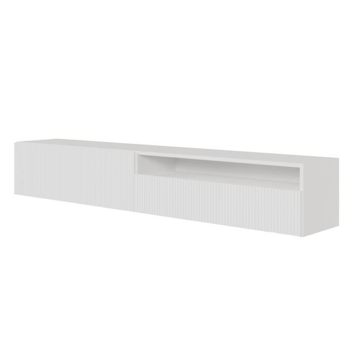 Mueble para TV con nicho - Blanco - Veldio - 175 cm