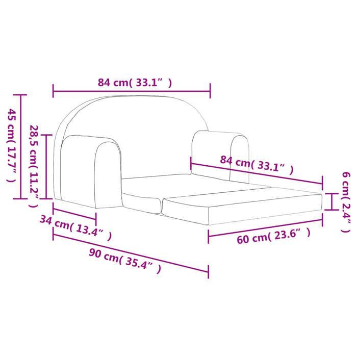 vidaXL Canapé-lit Enfant 2 Places, Lit de Jour avec Dossier et Accoudoirs, Lit d'Invité pour Tout-petits Chambre, Gris Clair 357022