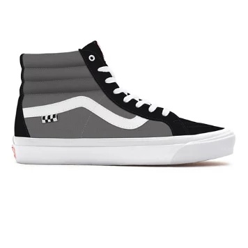 Suede Charcoal and Black Suede Skate Sk8-Hi Personalizzate